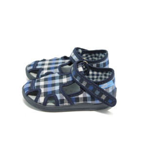 Сини бебешки анатомични сандали