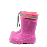 Розови гумени детски ботушки, pvc материя - всекидневни обувки за есента и зимата N 10009379