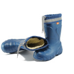 Сини гумени детски ботушки, pvc материя - всекидневни обувки за есента и зимата N 10009380
