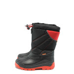Черни детски ботушки, pvc материя и текстилна материя - всекидневни обувки за есента и зимата N 10007624