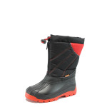 Черни детски ботушки, pvc материя и текстилна материя - всекидневни обувки за есента и зимата N 10007624