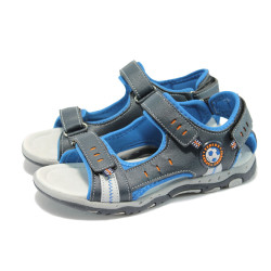 Анатомични сини детски сандали