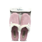 Розови дамски чехли, текстилна материя - ежедневни обувки за целогодишно ползване N 10007506