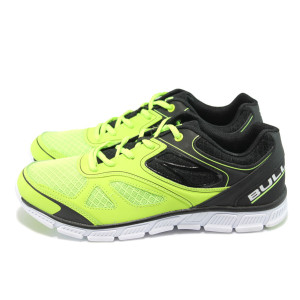 Летни мъжки маратонки в черно и зелено