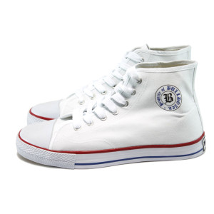 Високи бели мъжки кецове