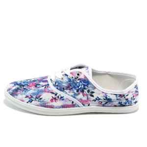 Сини дамски кецове с цветя