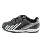 Черни детски маратонки, здрава еко-кожа - спортни обувки за пролетта и лятото N 10008472