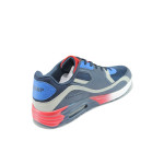 Тъмносини мъжки маратонки, текстилна материя - спортни обувки за целогодишно ползване N 10007847