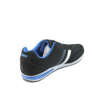 Черни мъжки маратонки, текстилна материя - спортни обувки за целогодишно ползване N 10007848