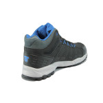 Черни мъжки обувки, здрава еко-кожа - спортни обувки за есента и зимата N 10007815