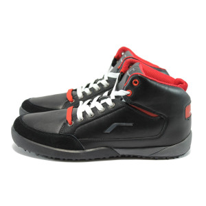 Черни високи мъжки кецове РС 8967 черенKP