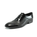 Официални черни мъжки обувки  - анатомични ФН 515 черен лакKP