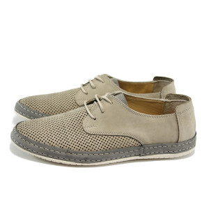 Летни анатомични мъжки обувки - естествена кожа