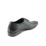 Черни официални мъжки обувки от естествена кожа