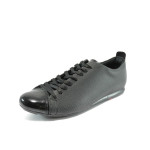 Черни спортни мъжки обувки с връзки