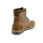 Светлокафяви мъжки боти, естествена кожа - всекидневни обувки за есента и зимата N 10007318