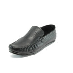 Черни мъжки обувки, естествена кожа - всекидневни обувки за пролетта и лятото N 10007836