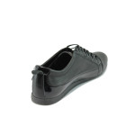 Спортни черни мъжки обувки с връзки МИ 132 черенKP