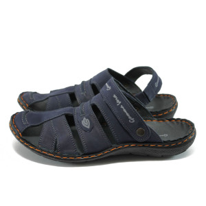 Анатомични сини мъжки сандали