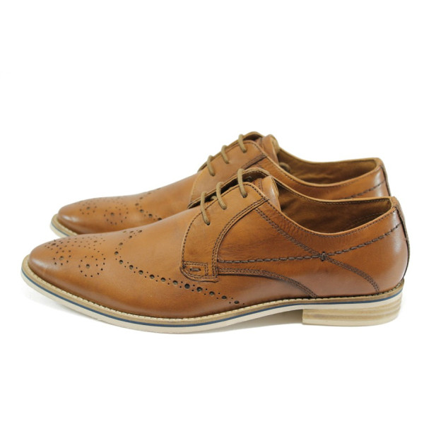 Стилни кафяви мъжки обувки S.Oliver 5-13202-24 кафявKP