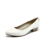 Бели дамски обувки с нисък ток Jana 8-22200-24 бялKP