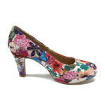 Дамски обувки на цветя, с мемори стелки S.Oliver 5-22409-24 цветяKP