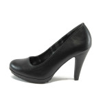Черни дамски обувки с висок ток