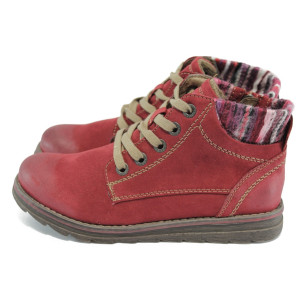 Юношески боти Marco Tozzi в бордо