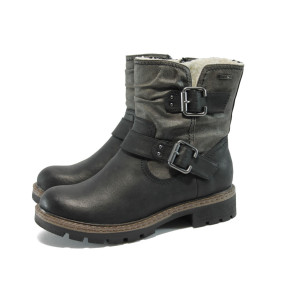 Черни дамски боти с грайфер