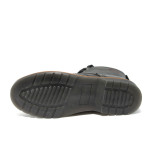Черни дамски боти с мемори стелки, лачена еко кожа - всекидневни обувки за есента и зимата N 10007365