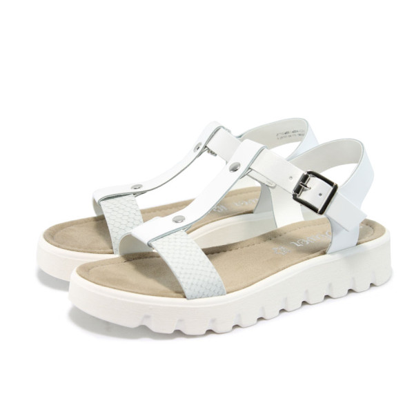 Бели дамски сандали на платформа S.Oliver 5-28107-24 белиKP