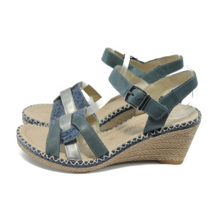 Сини дамски сандали - анатомични Remonte D6766-14 синKP