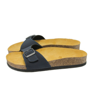 Сини дамски чехли - анатомични Jana 8-27110-24 т.синKP