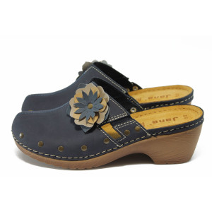 Синьо дамско сабо - анатомични Jana 8-27302-24 т.синKP