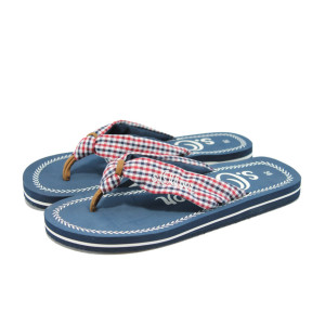 Сини дамски чехли 