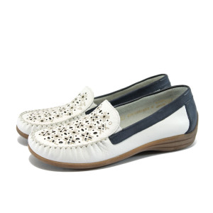 Бели равни дамски обувки - анатомични Remonte D6211-80 белиKP