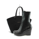 Черен комплект обувки и чанта - елегантност и удобство N 10007731