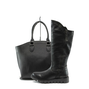 Черен комплект обувки и чанта N 10007782