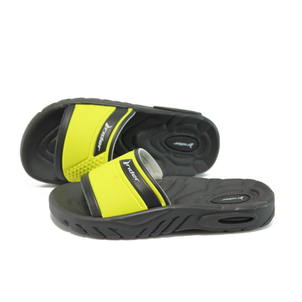 Жълти детски чехли, pvc материя - всекидневни обувки за лятото N 10009034