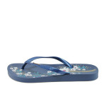 Анатомични сини дамски чехли, pvc материя - всекидневни обувки за лятото N 10008594