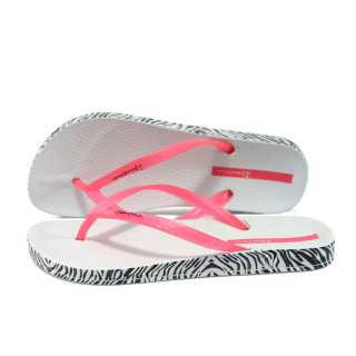 Анатомични бели дамски чехли, pvc материя - всекидневни обувки за лятото N 10008605