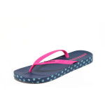 Анатомични сини дамски чехли, pvc материя - всекидневни обувки за лятото N 10008606