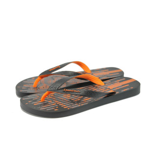 Анатомични черни мъжки чехли, pvc материя - всекидневни обувки за лятото N 10008632