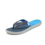 Анатомични сини мъжки чехли, pvc материя - всекидневни обувки за лятото N 10008633