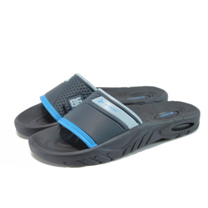 Анатомични сини мъжки чехли, pvc материя - всекидневни обувки за лятото N 10008635