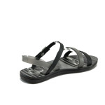 Анатомични черни дамски сандали, pvc материя - всекидневни обувки за лятото N 10008640