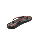 Анатомични черни дамски чехли, pvc материя и текстилна материя - ежедневни обувки за лятото N 10008893