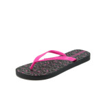Анатомични черни дамски чехли, pvc материя и текстилна материя - ежедневни обувки за лятото N 10008896