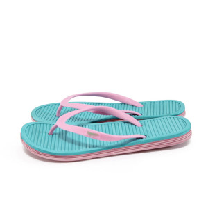 Розови джапанки, pvc материя - всекидневни обувки за лятото N 10008932