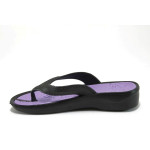 Черни джапанки, pvc материя - всекидневни обувки за лятото N 10008920